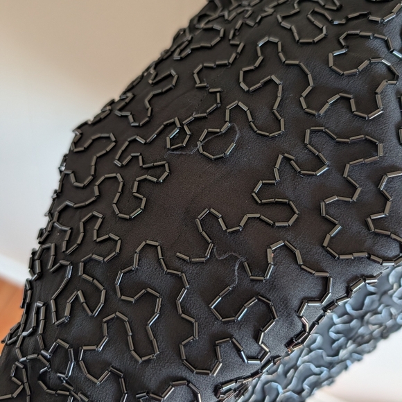 Stephen Yearick Silk Hand Beaded Sheath Mini Dress - Picture 8 of 11